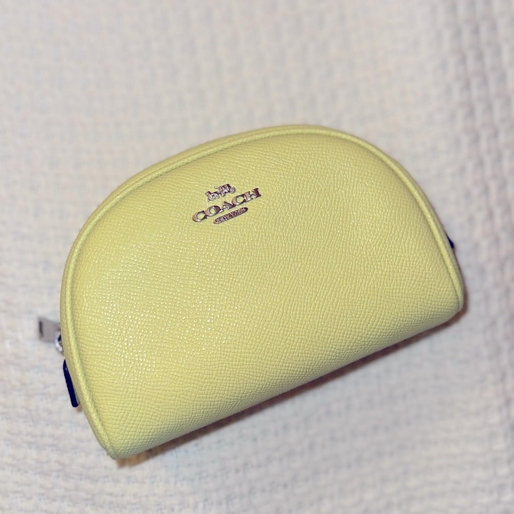 Coach Lime Green Cosmetic Bag